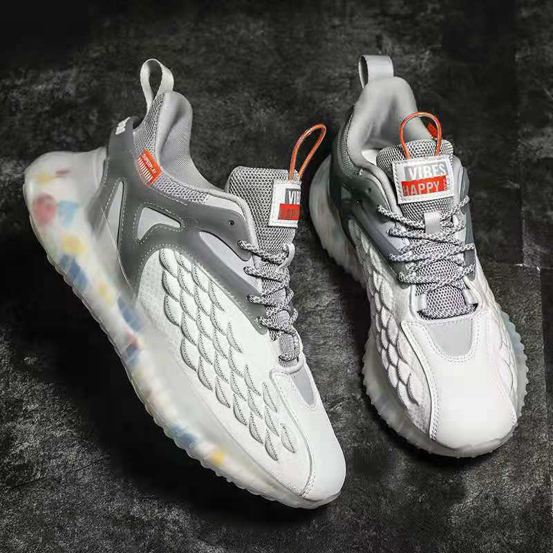 Men's autumn breathable mesh shoes, casual 2024 new running shoes, coconut sports men's trendy shoes