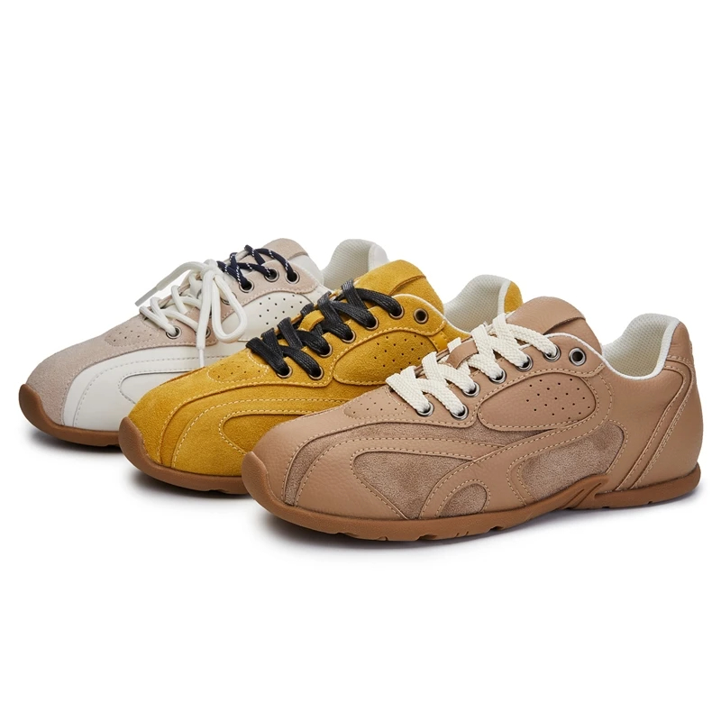 AIYUQI 2024 New Women German Training Shoes Flat Lace-up Sneakers Women Fashion Anti-slip Running Casual Shoes For Women