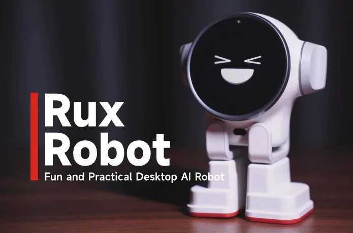 Electronics Robots Letianpai Rux Robot Electronic Ai Smart Voice Robot GPT Assistant Bluetooth Wifi Multi Functional Intelligent Desktop Pet Robots J2