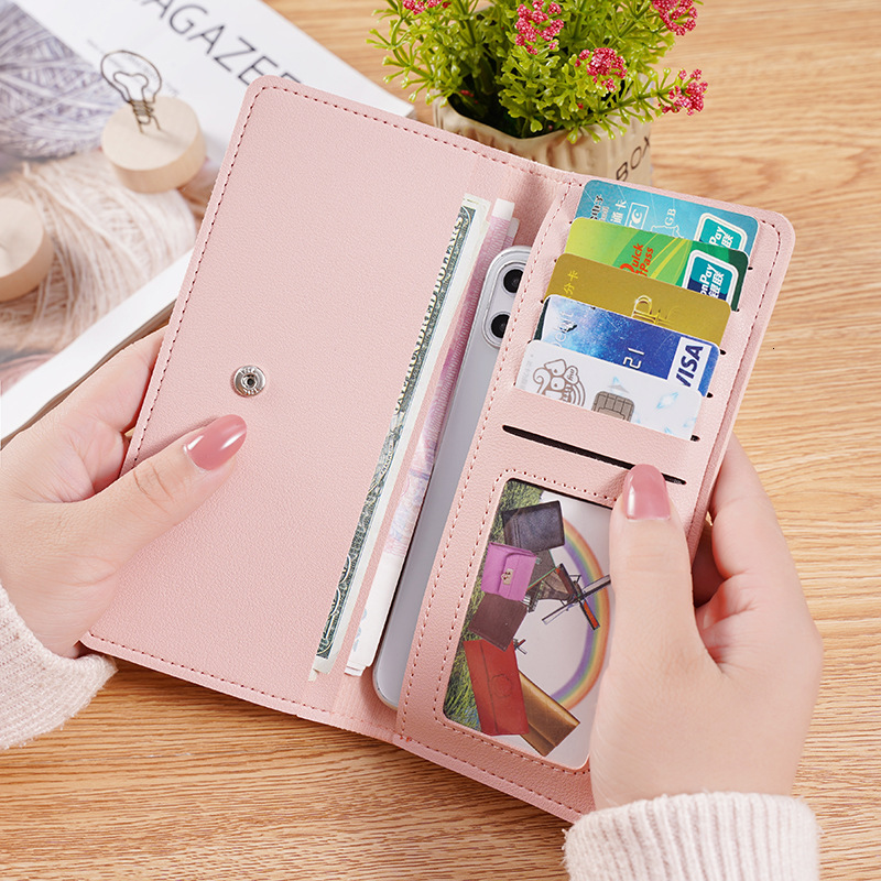 2025 New Women's Long functional Minimalist Handheld Bag Multi Card Position Zero Wallet