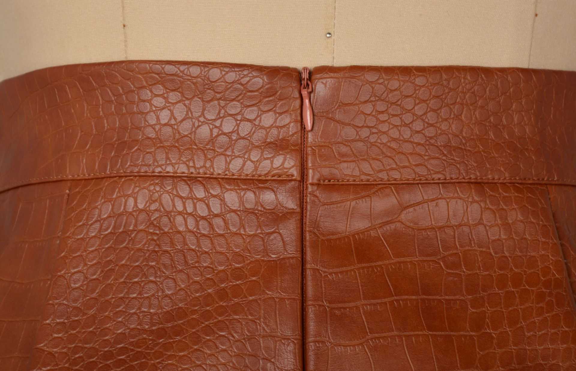 Fashion Crocodile Split Pu Leather Skirt Zipper Skirt Sexy High Waist Hip Wrap Skirt A-line Solid Color Short Skirt WoMens Maxi Dress Career Skirts 24