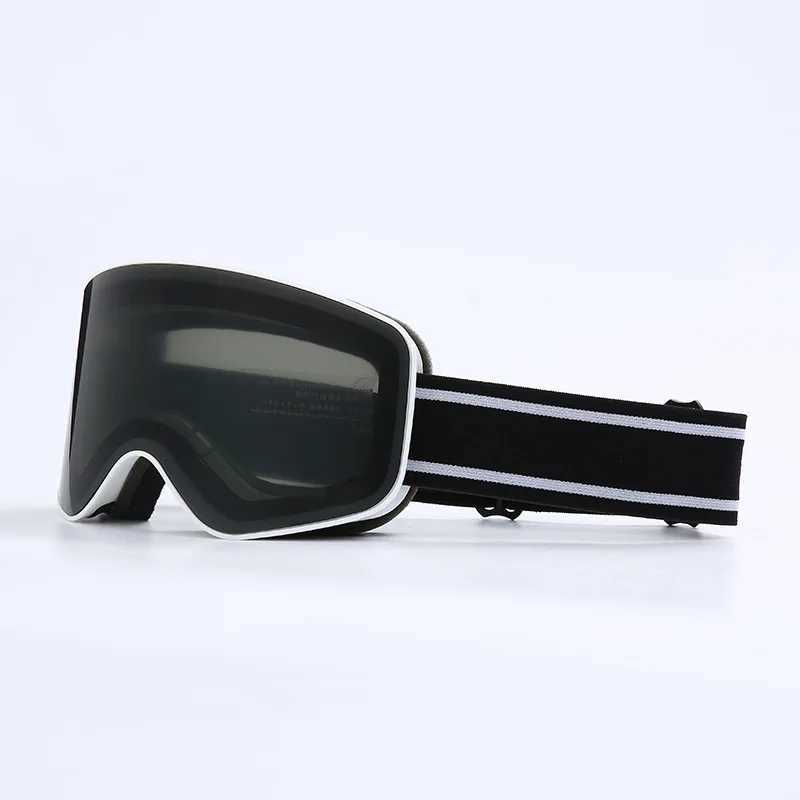 Ski Goggles Snowboard Women Men Skiing Eyewear Mask UV 400 Snow Protection Over Glasses Adult Double Anti-Fog Cylindrical H241104UI3T