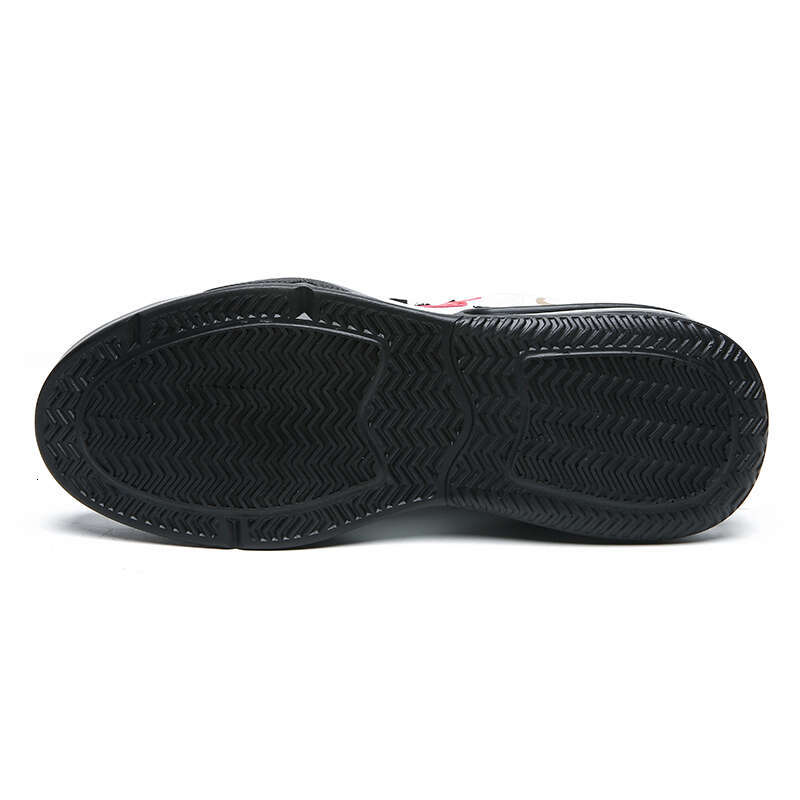 spring autumn black and white panda men's high-top shock absorption blue ball sports leather non-slip shoes