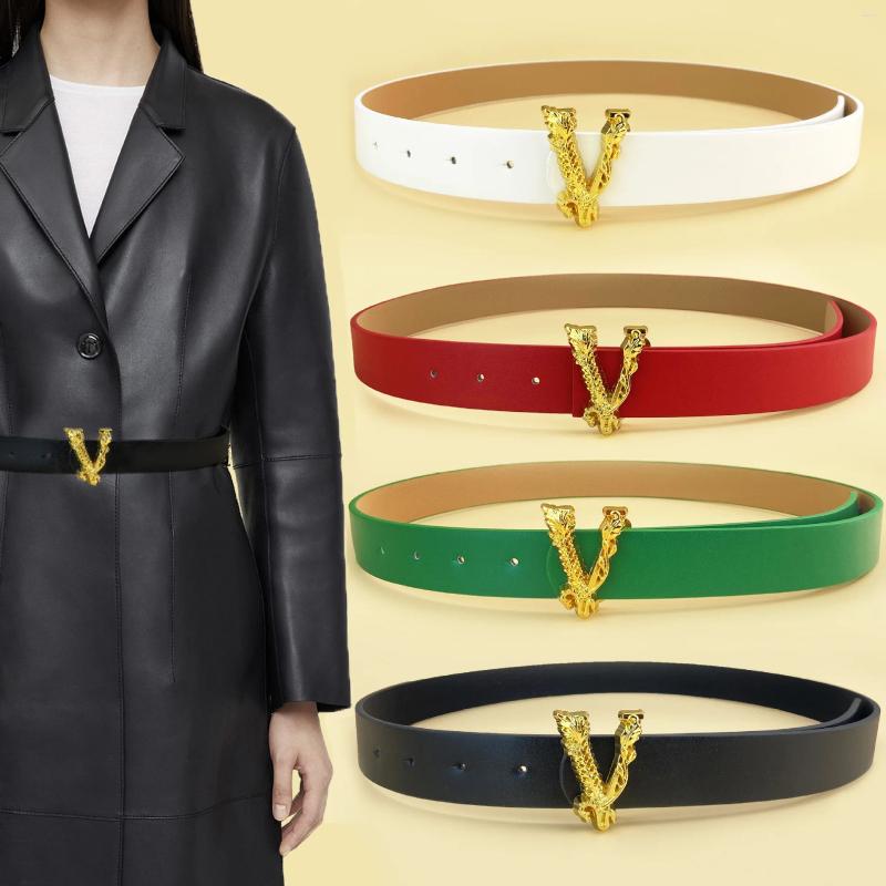 Belts 2024 Women's Belt Fashionable Simple Pure Decorative Pants Jeans Versatile Light Luxury Style Black For Daily Use