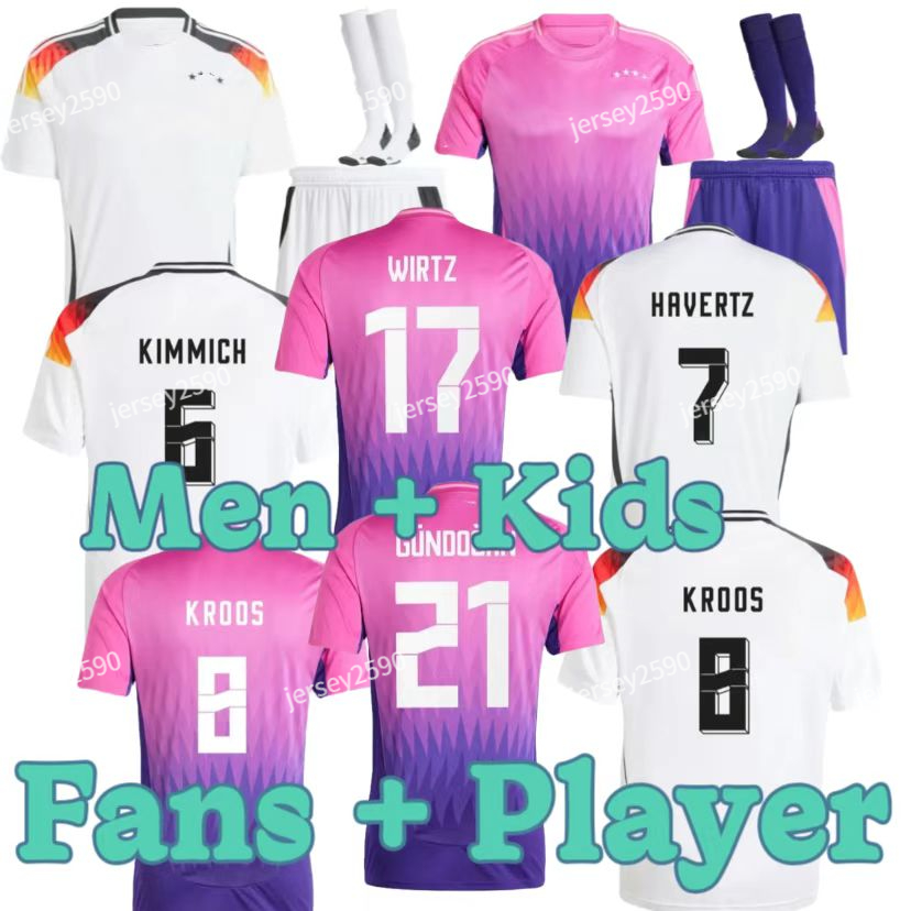 2024 2025 Germany Soccer Jerseys European Cup Home Away HUMMELS KROOS GNABRY WERNER DRAXLER REUS 24 25 MULLER GOTZE Football Shirt Men Kids Kit Fans Player Version