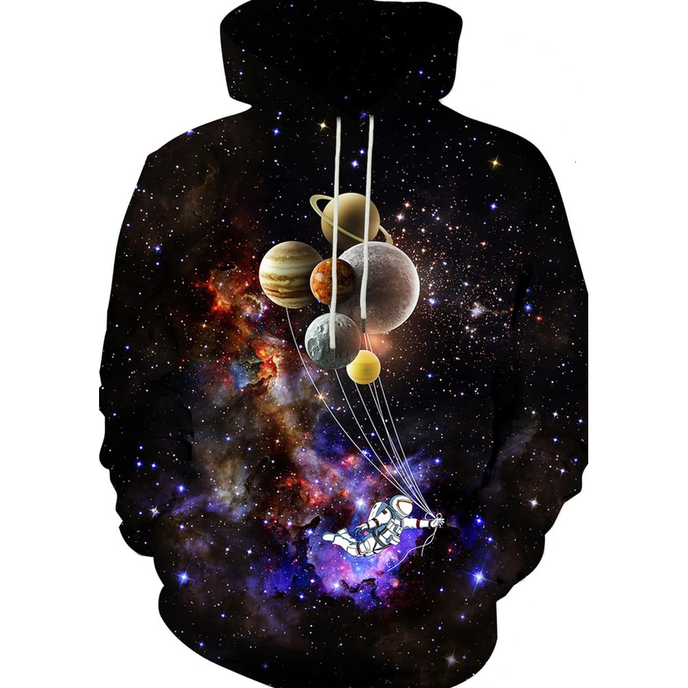 Hoodie for Mens cool Unisex 3D Printed Hooded Sweatshirt Casual Pullover Hoodie with Big Pockets Graphic Hip-hop