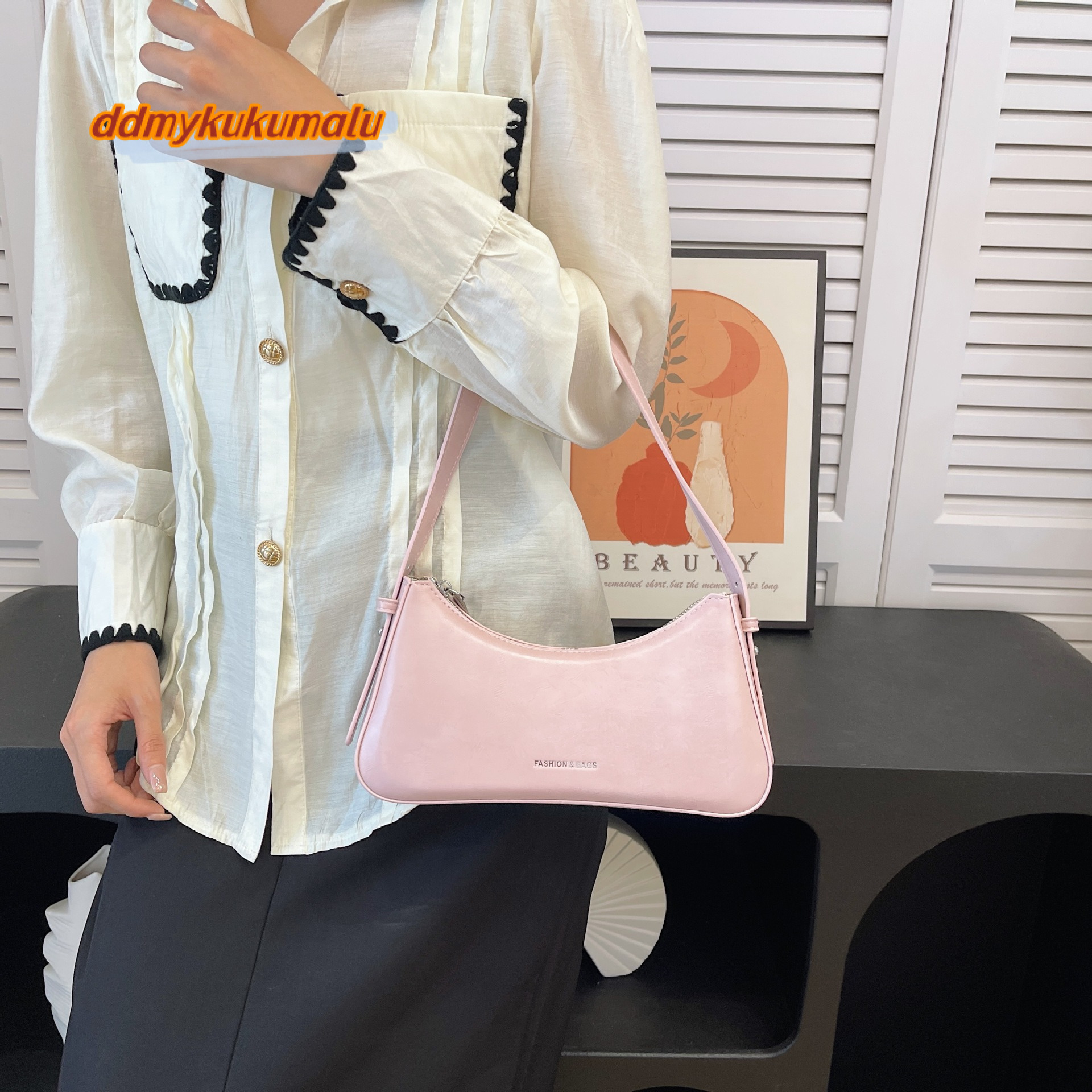 New Summer Versatile Saddle Fashion Style Single Shoulder Underarm 2024 Commuter Women's Bag #25 kukumalu