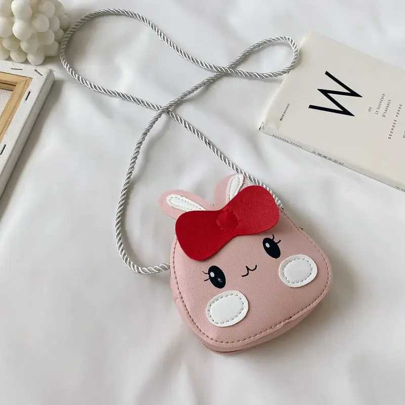 Lovely Childrens PU Leather Red Messenger Bag Cute Girls Shoulder Bags Princess Accessories Mini Coin Purse Handbags LX241104