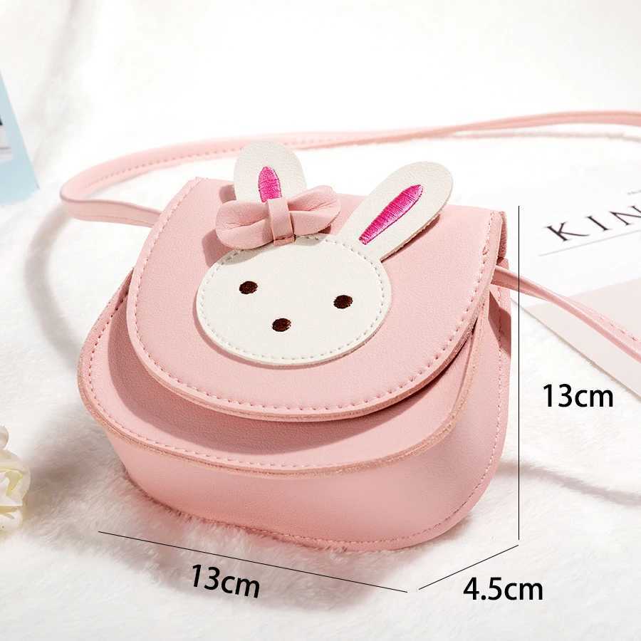 Little girl cute rabbit crossbody bag wallet small bow single shoulder bag handbag suitable for children and toddlers LX241104