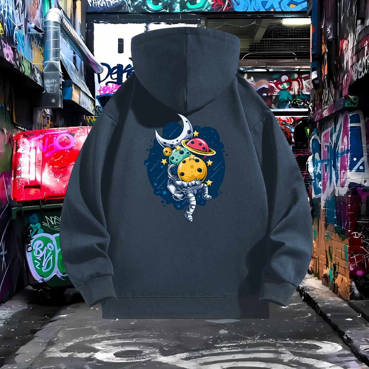 Fashion Casual Hoodie Men Drawstring Long Sleeve Cool Design Men's Hooded Sweatshirt Custom Printed Pullover Hoodie Sport Velvet Thick
