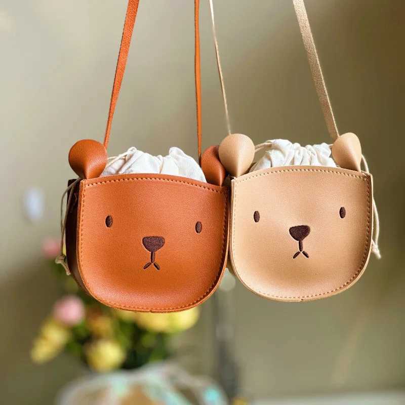2024 New Kids Messenger Bag Girls Bear Single Shoulder Small Bag Children Cute Koala Satchel LX241104