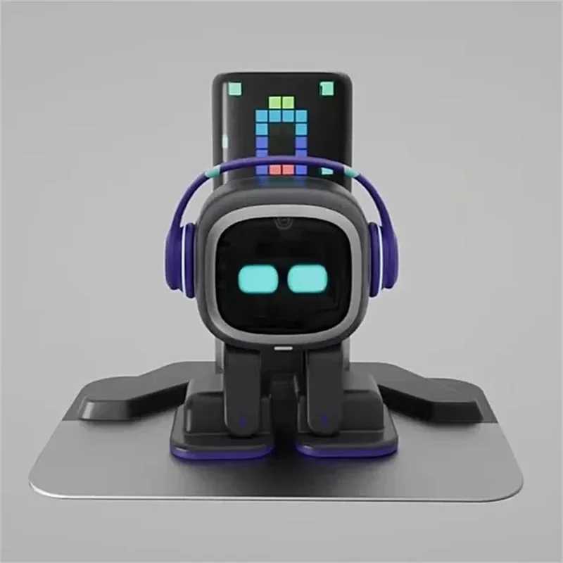 Electronics Robots EMO Robot Electronic Smart Voice Interaction AI Desktop Wireless Charge Emotional Companion Pet for Adults and Children Gifts J2411