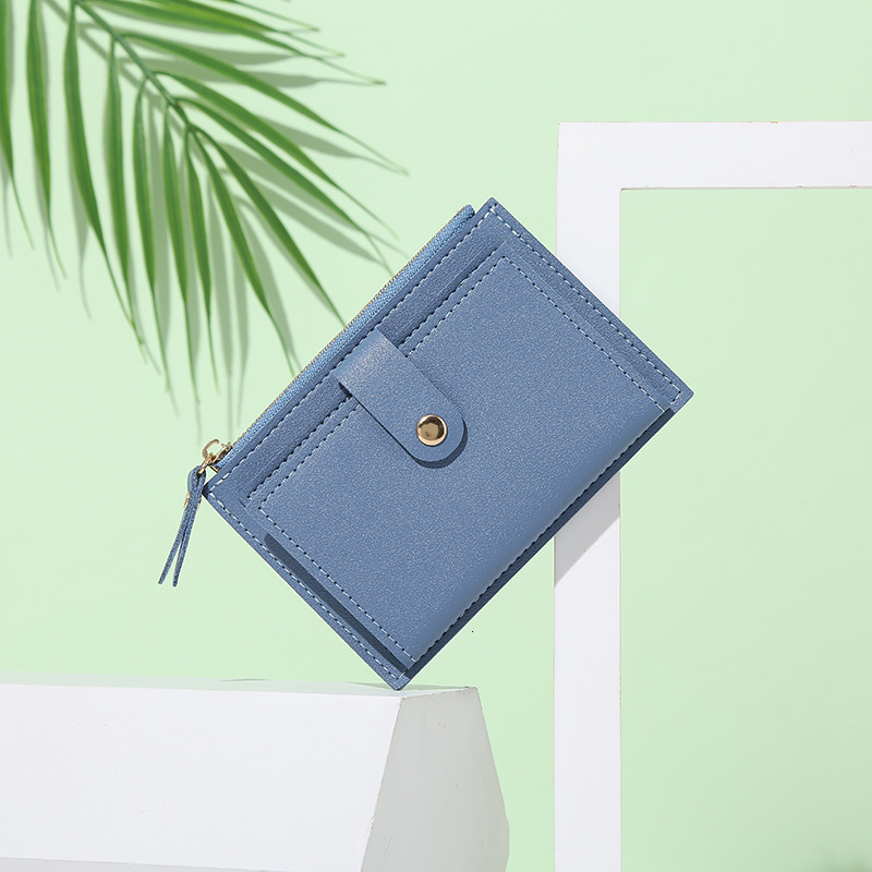 New Short Women's Summer Thin Cute and Simple Student Zero Wallet Female Niche Design