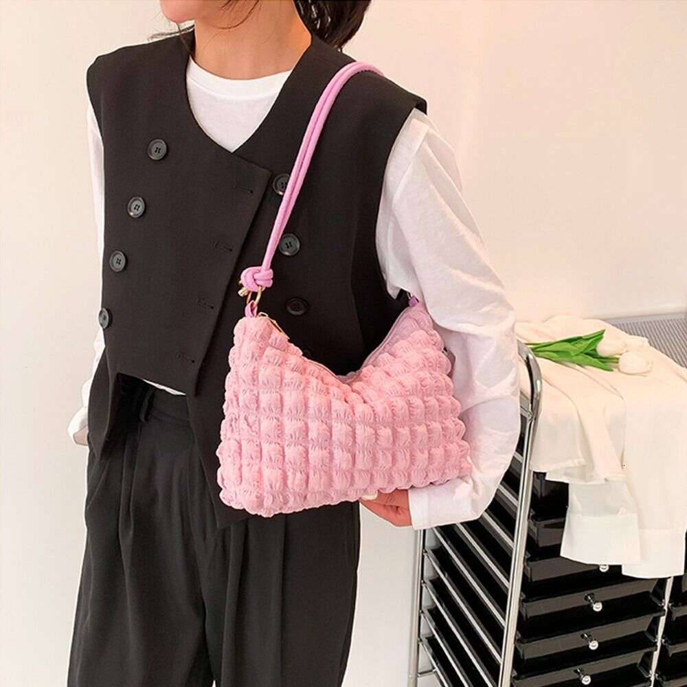 Designer Bag Canvas Wrinkle Bag Shoulder Bags Pleated Bubbles Handbags Padded Casual Underarm Quilted Bag Tote Cloud Bag tote bag