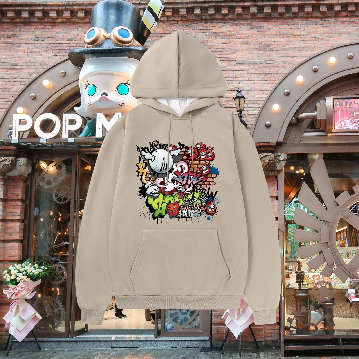 Fashion Unisex Sweatshirts Hooded Collar Breathable TOP Quality Hoodie for Man Woman US Size Pullover Hoodie Hip Hop 350g Cotton