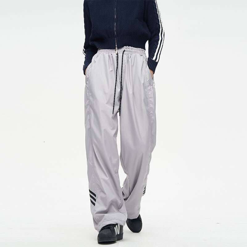 shanshi three stripes pants American fashion brand niche functional striped assault men's loose straight leg hanging casual design sense sports p