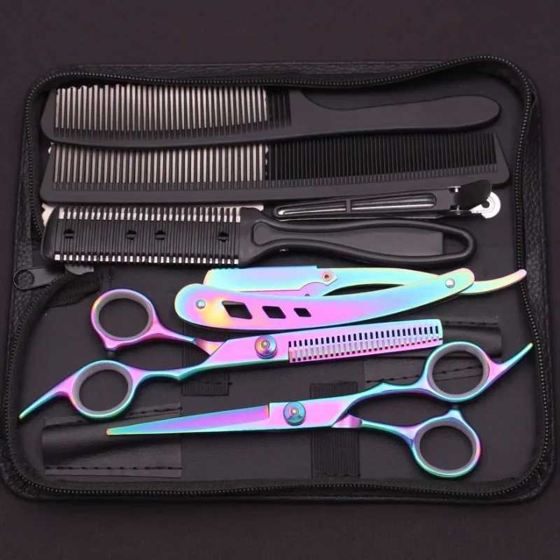 6.0 Inches Hair Scissors Professional Cutting Shears Thinning Hairdressing Haircut Set Salon Barber Home Japanese Steel 1001XJ2411