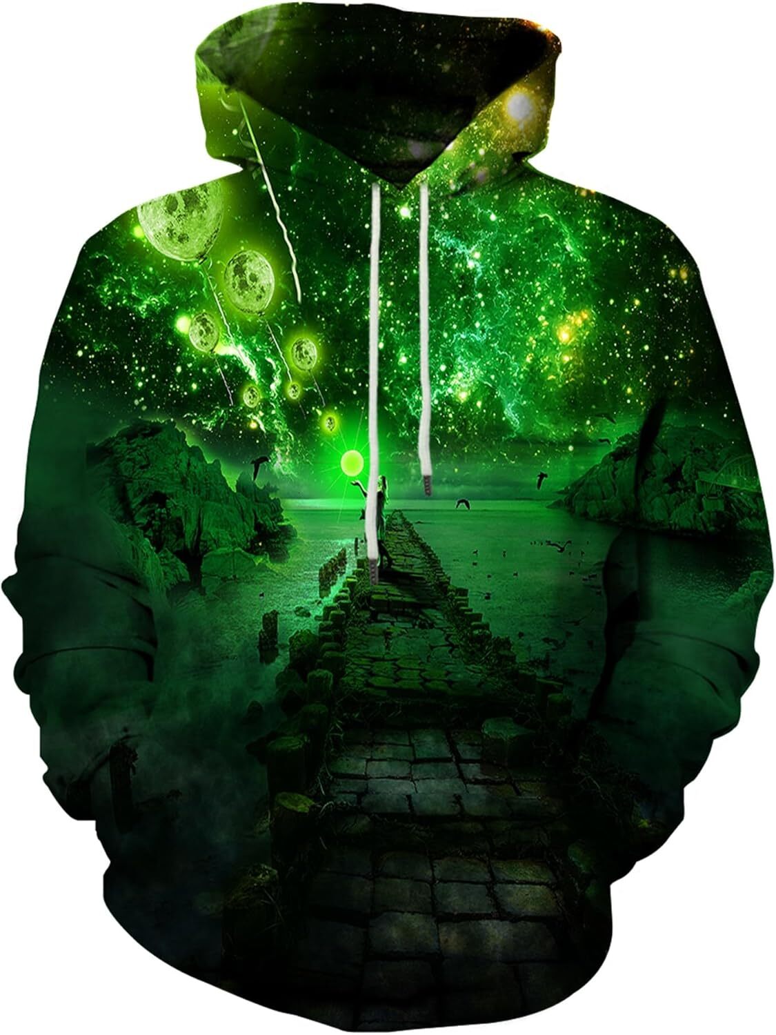 Hoodie for Mens Unisex Colorful Graphic Hoodies 3D Print Cool Sweatshirt Cool Design with Pocket for Graphic Hip-hop
