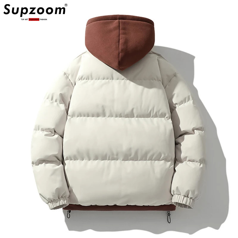 Supzoom has recently arrived at a casual and fashionable mens winter fashion vacation two-piece hooded jacket and bread set for couples 241104