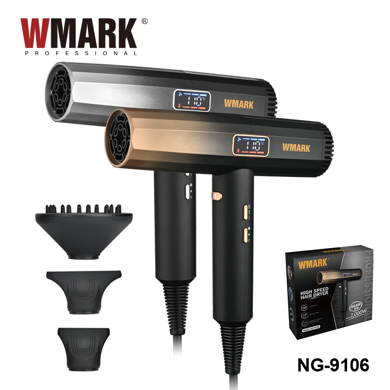 2024 WMARK Brushless Motor Hot/Cold Air Ng-9106 Quick-Drying Intelligent Thermostatic Hair Dryer