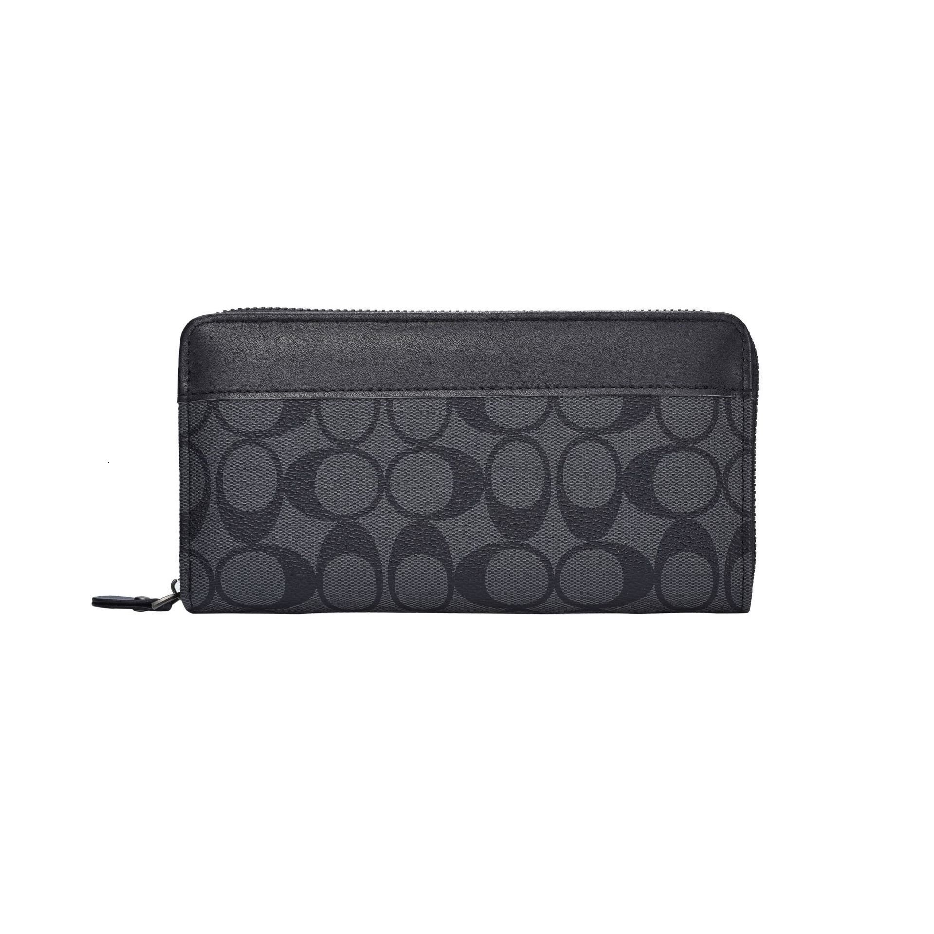 2025 New Business Men s wallet Wallet Long Large Capacity Card Zipper Document Bag Multi Functional