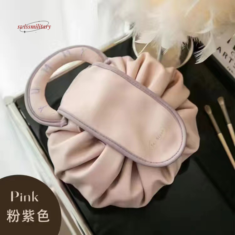 New drawstring style lazy makeup with large capacity and high-end feel, wash travel handbag, storage bag, bag #8 swissmilitary