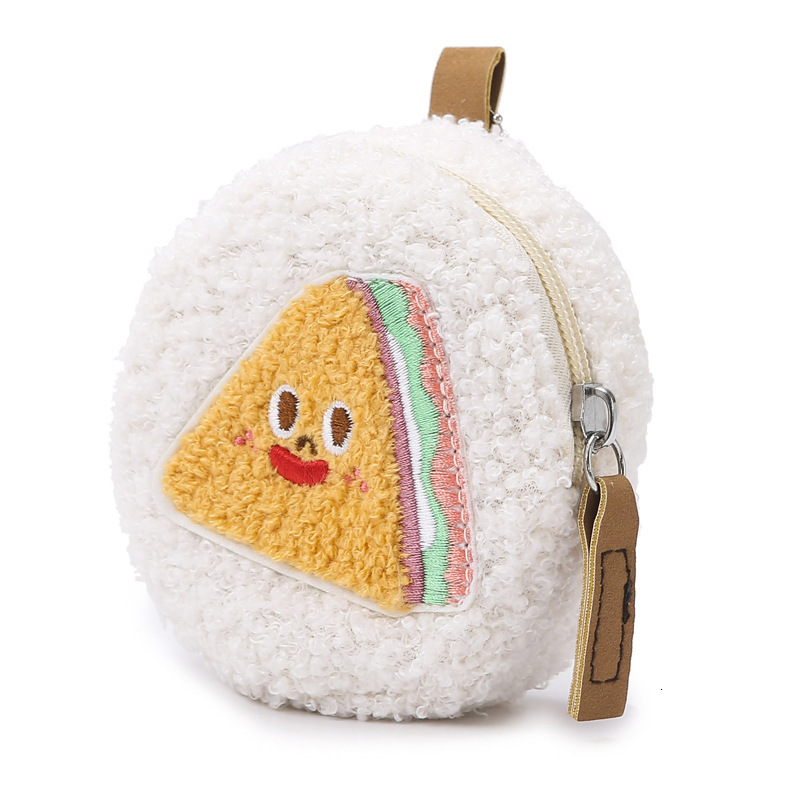 Cashmere storage woolen coin purse, lamb key bag, cashmere mini bag