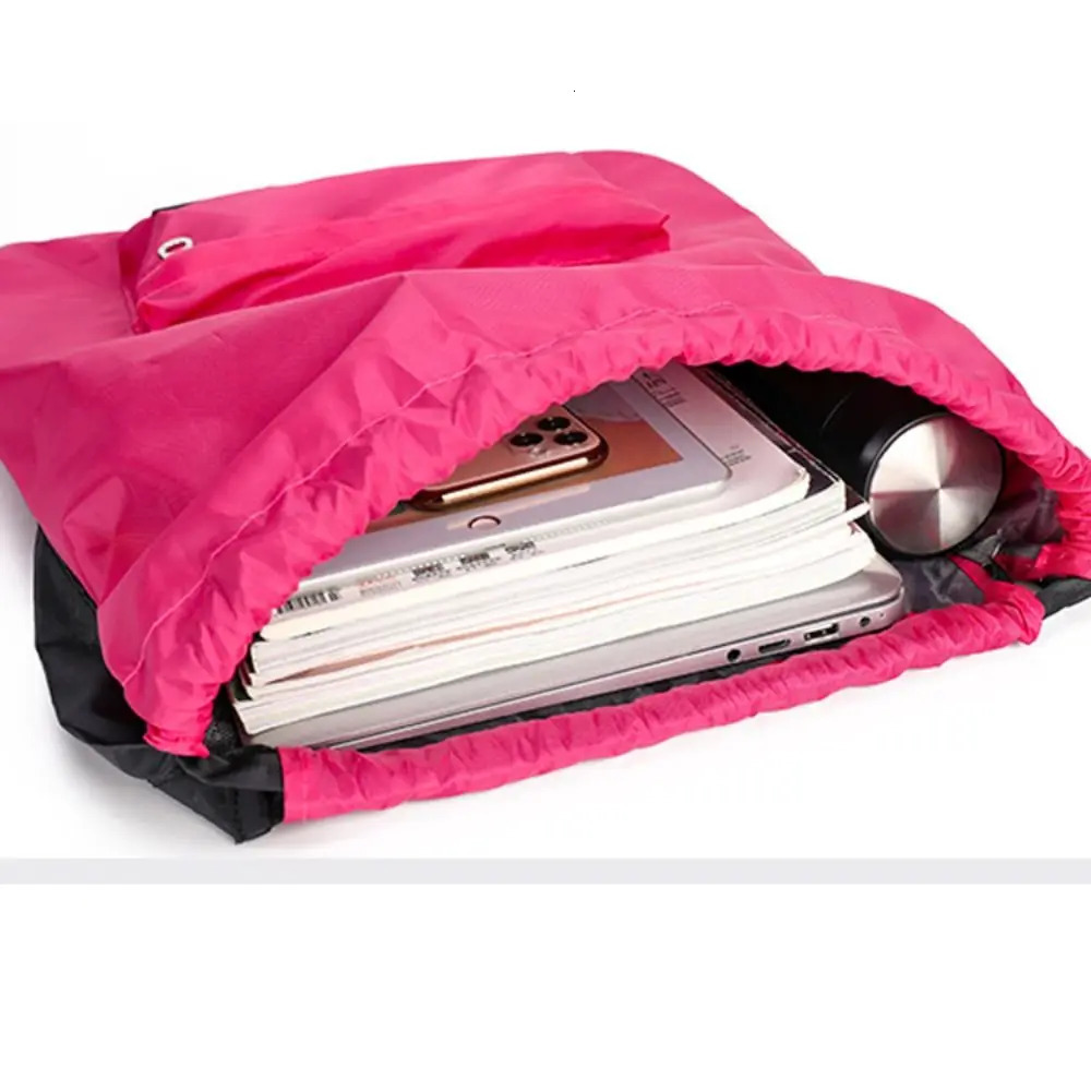 Student Backpack Women Bags Waterproof School Bag Large Capacity INS Fashion Drawstring Travel 241029