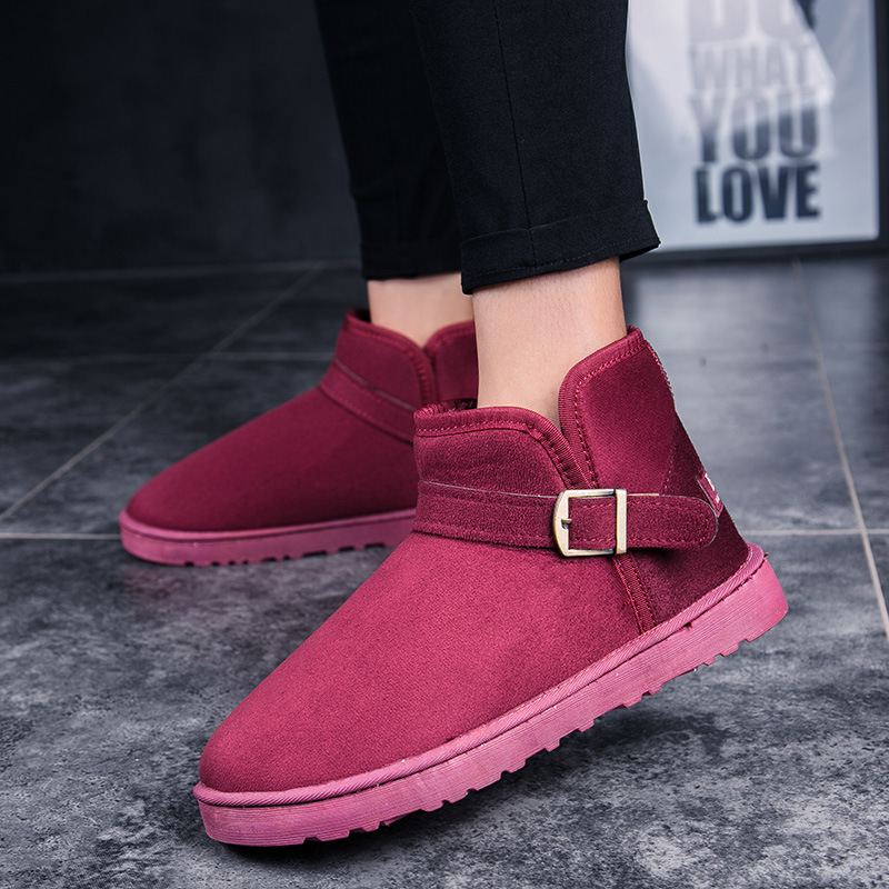2024 free shipping designer snow fur furry flurry winter boots ankle work shoes platform martin boot mens booties