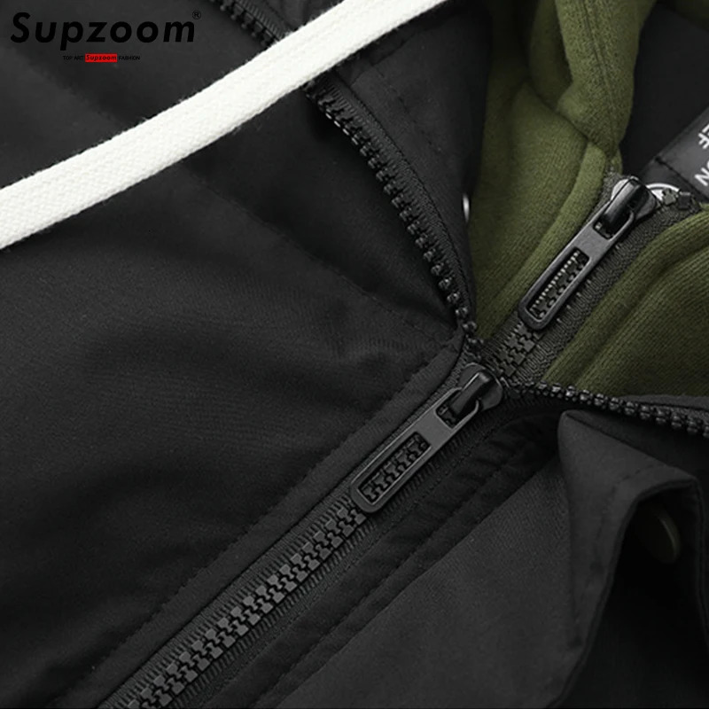 Supzoom has recently arrived at a casual and fashionable mens winter fashion vacation two-piece hooded jacket and bread set for couples 241104