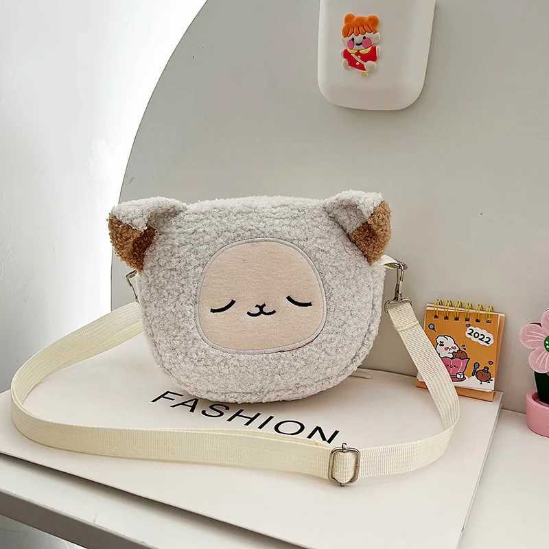 Japanese Style Kawaii Bag Women Plush Shoulder Bag For Women Crossbody Bag Small Phone Purse Bag LX241104