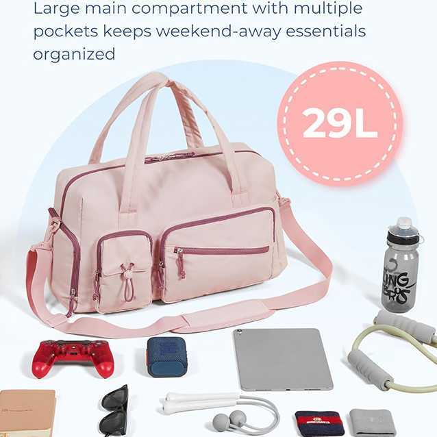 fashionable travel luggage bag tote bag personal items travel bag with shoe compartment fitness bag weekends 241115