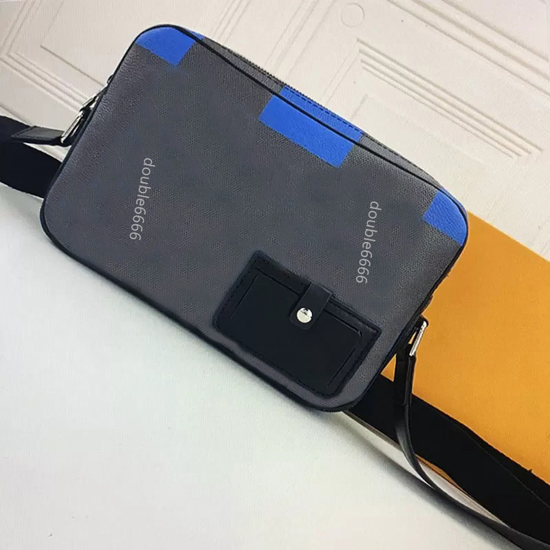 Men women messenger Fashion plaid bags shoulder bag Crossbody male purses zipper strap casual handbag crossbody bag