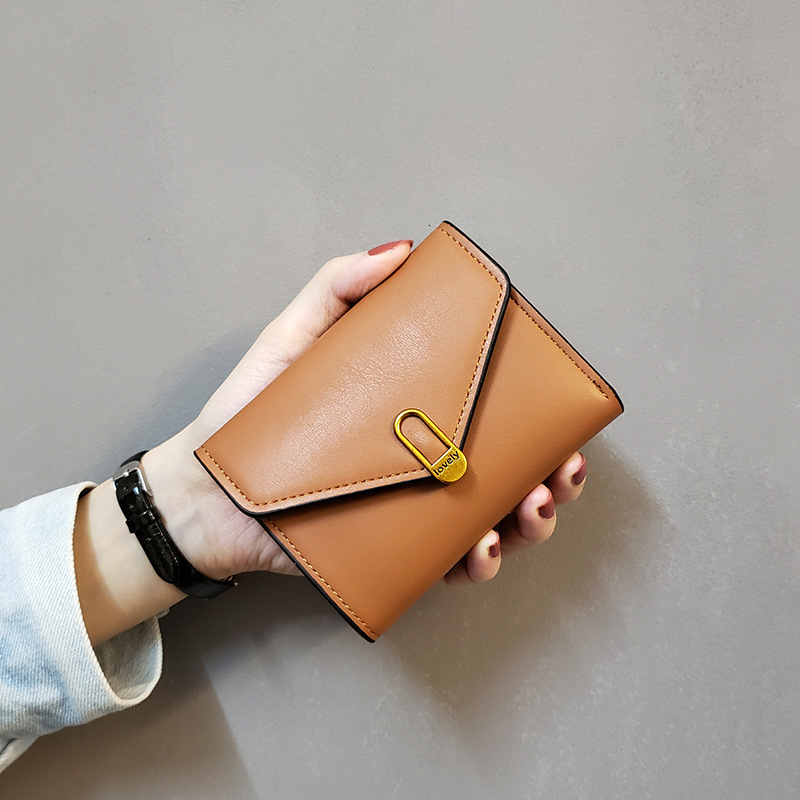New designer INS New Love minimalist short wallet, women's zero wallet card packaging