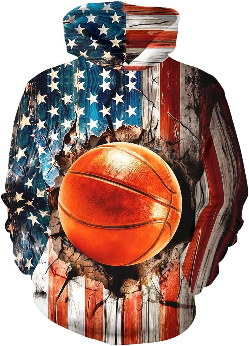 Hoodie for Mens Womens Boys Girls 3D Graphic Hoodies, Unisex Hooded Sweatshirt with Pocket, Long Sleeve Hoodies for Teens Graphic Hip hop style fashio