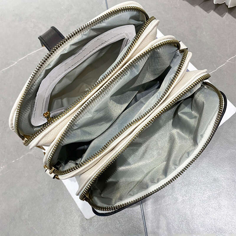 Designer Bag Luxury Designer Solid Color Women's Small Handbag Fashion Shoulder Crossbody Bag Ladies Pu Leather 3 Layer Shell Satchel Bags purse 