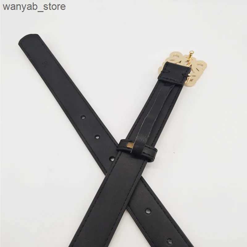 Belts 2024 New Width 2.3cm Womens Belt Fashion Belt Cowboy Leather Metal Buckle Casual Dress Jeans Belt L240910