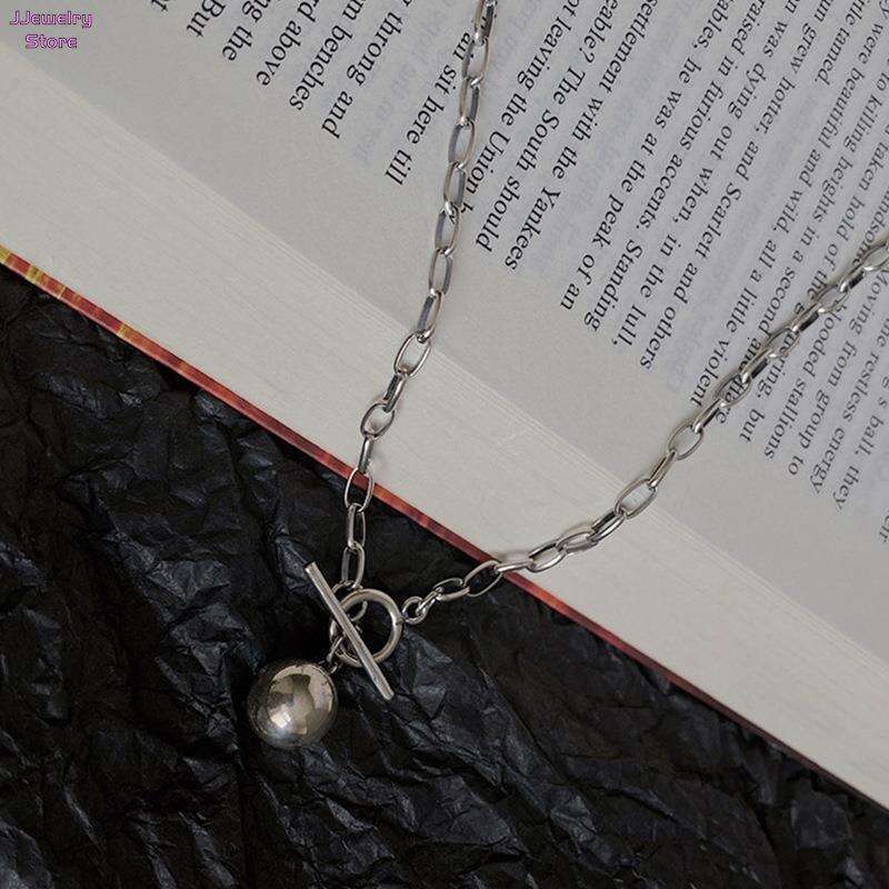 Cuban New Fashion Toggle Clasp Stainless Steel Chain Necklace For Women Jewelry Gift