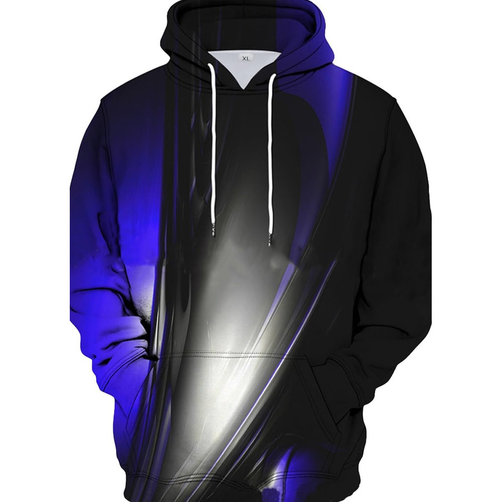 Hoodie for Mens Womens Mens Hooded Sweatshirt,Oversized 3D Graphic For Men Women Unisex Casual Funny Long Sleeve Pullover Graphic fashion