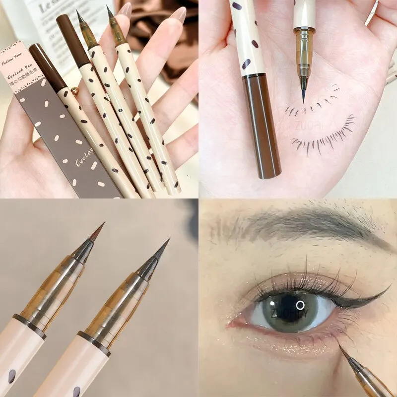 Eyeliner Liquid Long-term Waterproof Non-halo Dyeing Thin Head Non-stick Eyelashes Lying Silkworm Eyeliner Pen 241104