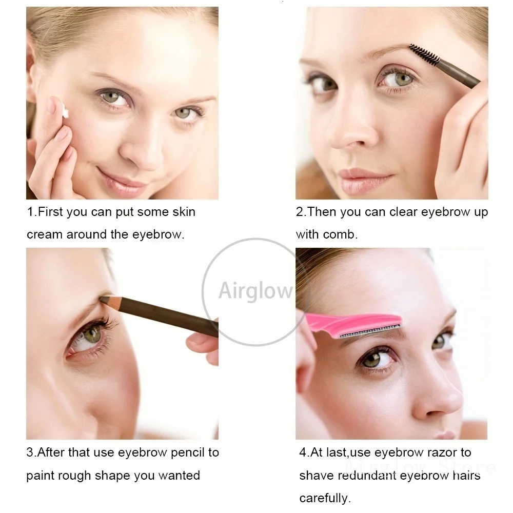 40Pcs Eyebrow Razor Multipurpose Exfoliating Dermaplaning Tools and Razor with Precision CoverSafety Beauty Knife Unisex 240321