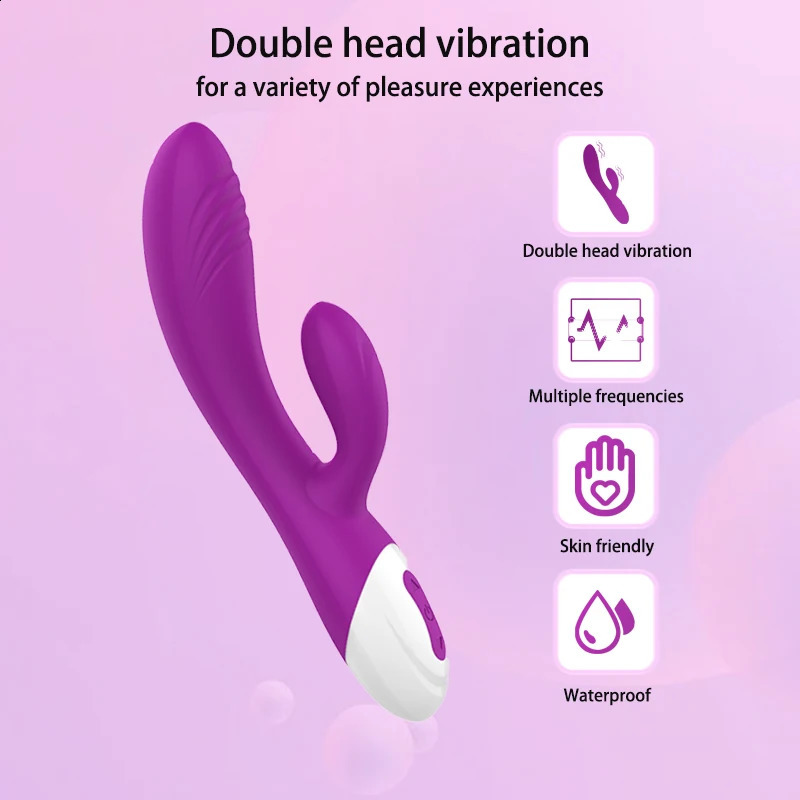 G Spot Powerful Dildo Female Vibrator Dual Vibration Clitoris Stimulation Vagina Massage For Women Masturbators Adult Sex Toys 241105