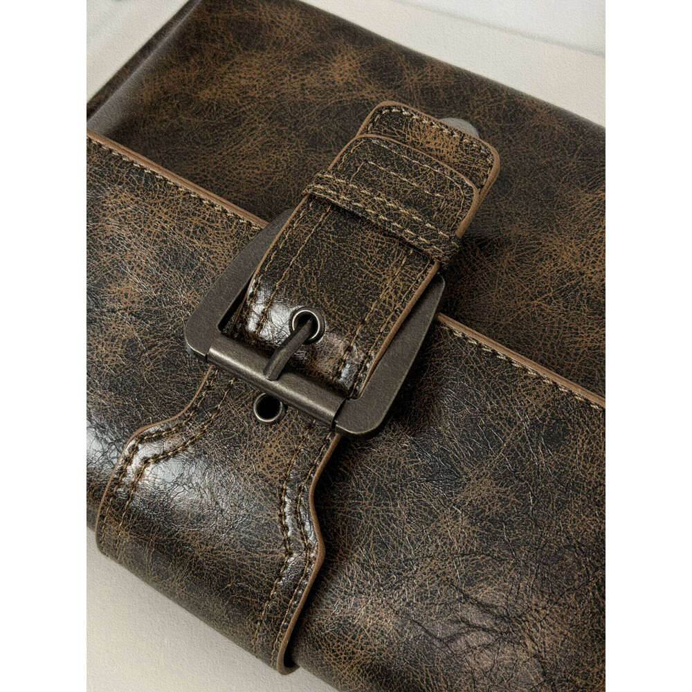 Designer Bag JIAERDI Vintage Brown Underarm Bag Women New Retro Handle Crocodile Pattern Casual Y2k Handbag Ladies Harajuku Solid Bolsa 2024 handbag