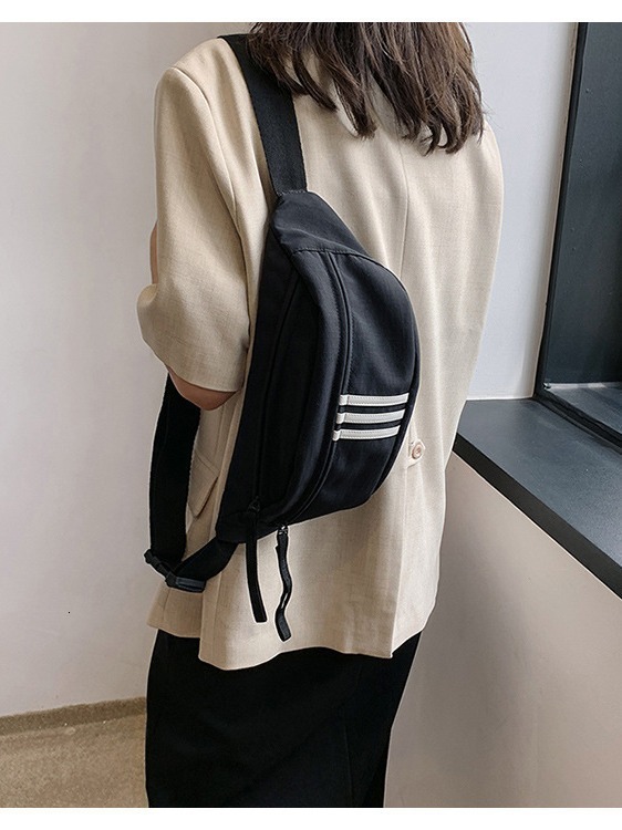 New Fashionable Chest For Men And Women, Sports Waist Casual, Striped Crossbody Bag, Shoulder Bag Designer Bags Handbags Women