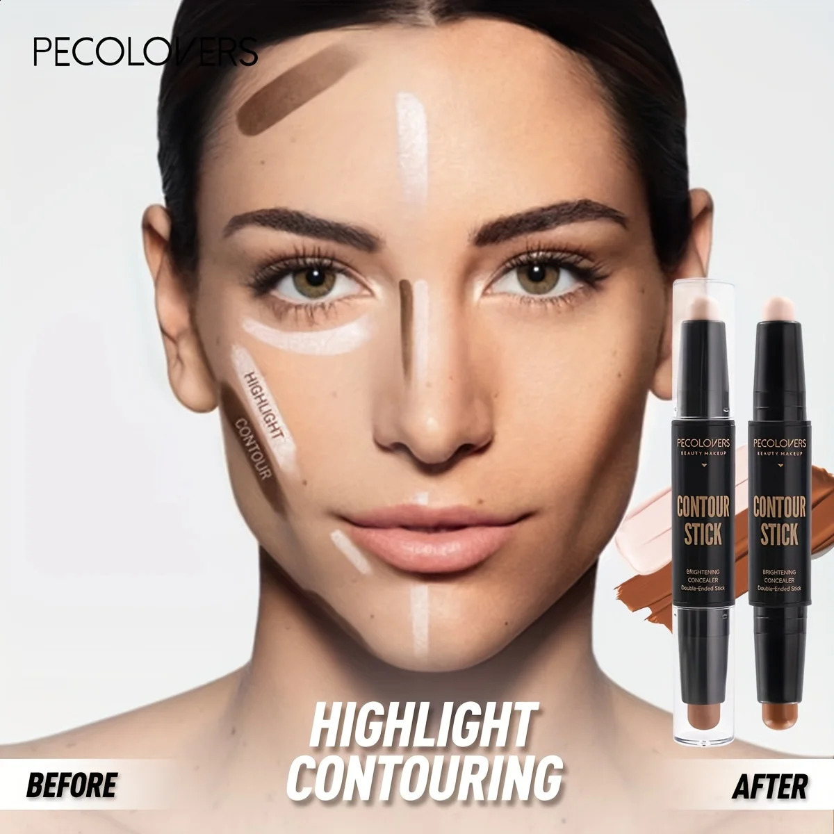 Face Concealer Contouring For Face Bronzer Beauty Contour Makeup Base Foundation Cream For Womens Cosmetics 241105