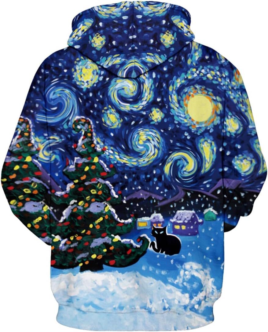 Hoodie for Mens Womens Mens 3D Printed Pullover Hooded Sweatshirt Fashion trend Outfits With Pockets Graphic Hoodies sweatshirt Pullover Long Sleeve
