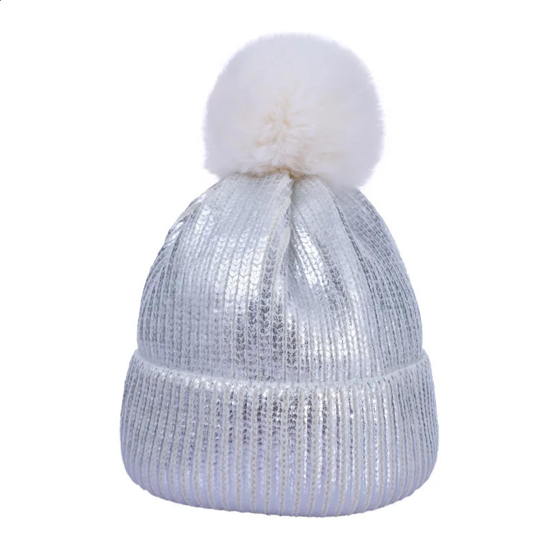 Cross border stamping parentchild wool hat winter ball knitted womens Pullover 241105