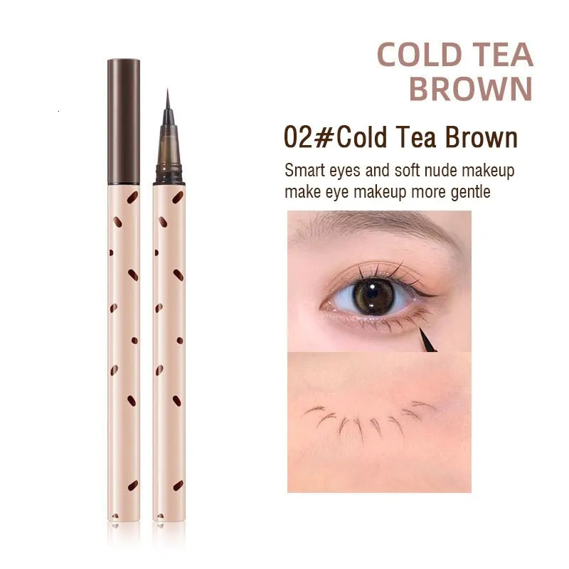 Eyeliner Liquid Long-term Waterproof Non-halo Dyeing Thin Head Non-stick Eyelashes Lying Silkworm Eyeliner Pen 241104
