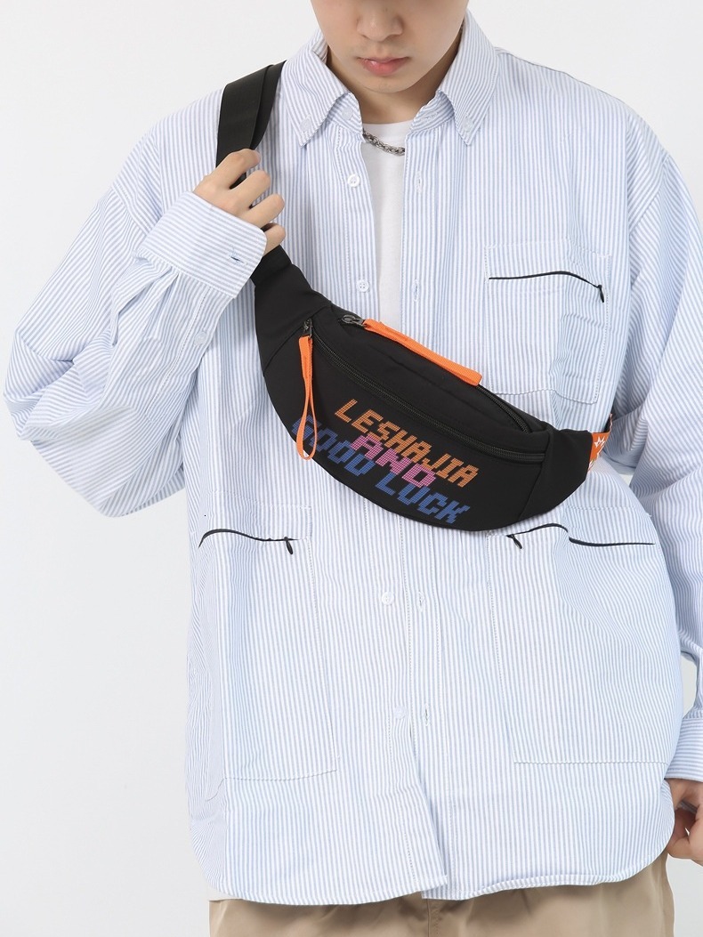 Sports Style Street Chest Men's Casual Versatile Crossbody Trendy Neutral Cool Girl Waist Bag Designer Bags Handbags Women