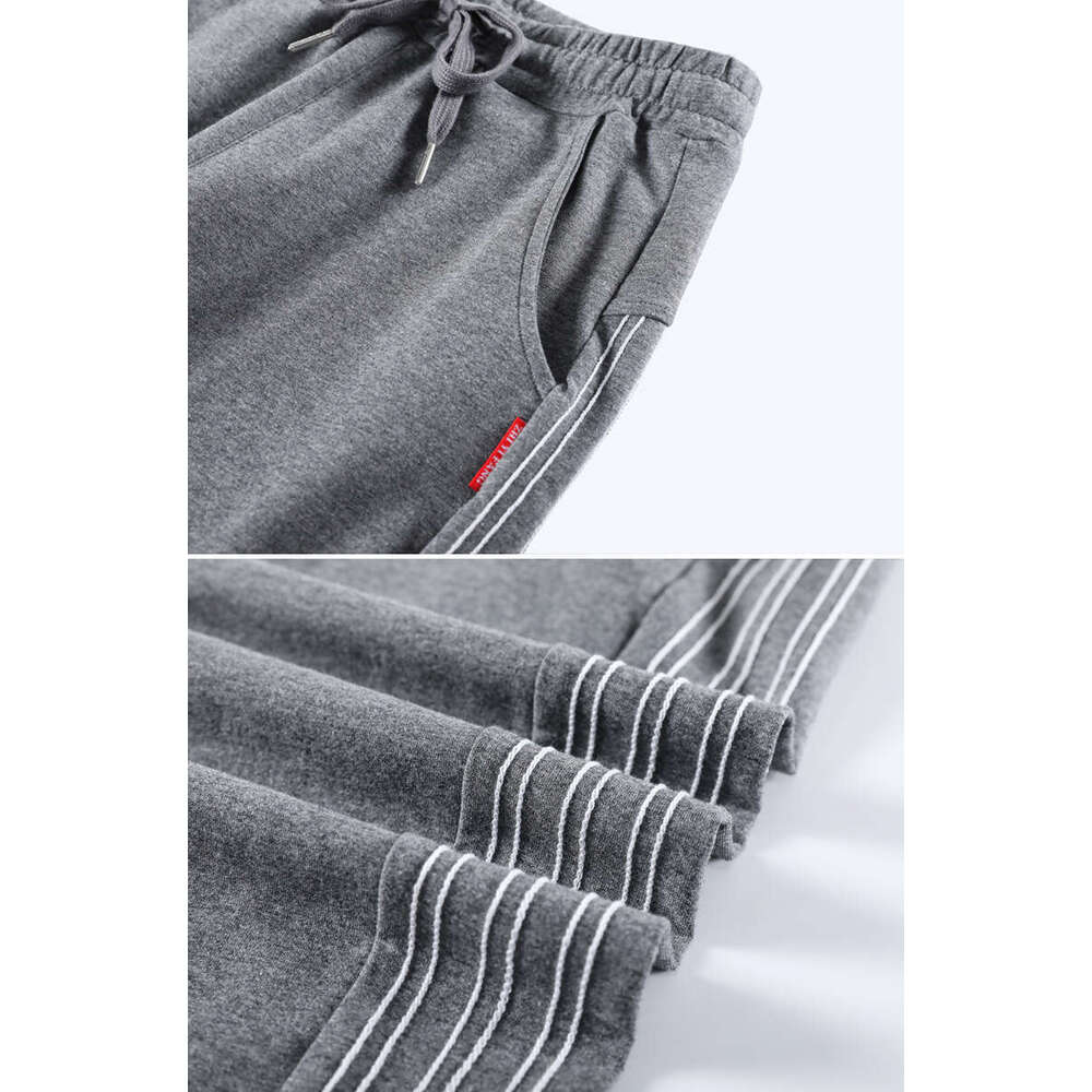 shanshi three stripes pants Spring and Autumn Fashion Side Striped Casual Sports Women's Loose High Street Trendy Brand Straight Tube Three Row B